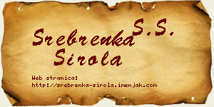 Srebrenka Širola vizit kartica